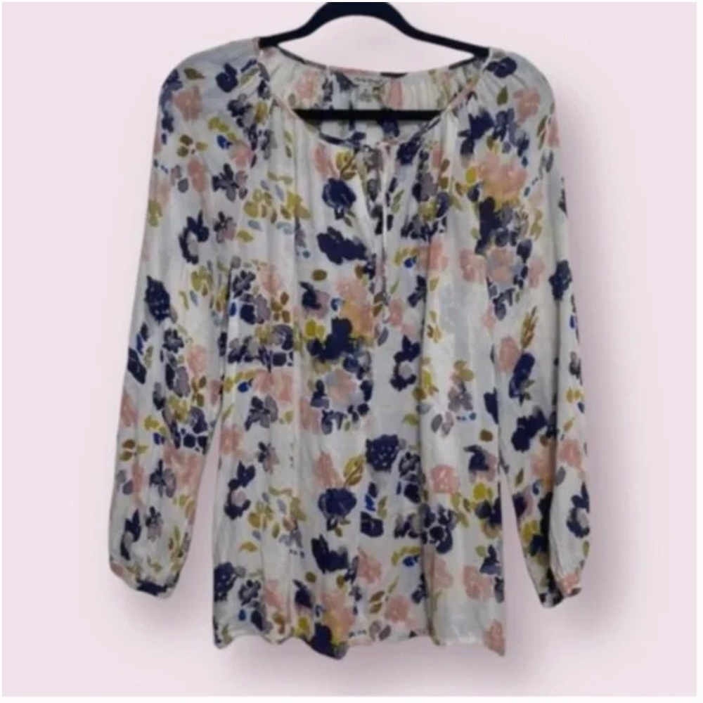 ⭐️ Flow Floral Boho Tie Hipster Hippie Art Chic Glam Work Business Casual Blouse
